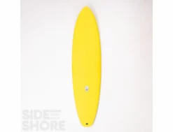 Egg Not - Mid - 7'4" X 21.50" X 2.78" - 49 L - Single US Box + Quad - Jaune