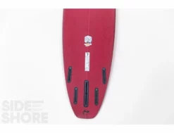 Egg Not - Mid - 7'4" X 21.50" X 2.78" - 49 L - Single US Box + Quad - Red -Pas Cher Side Shore Magasin egg not mid 74 x 2150 x 278 49 l single us box quad red rusty surfboards 19